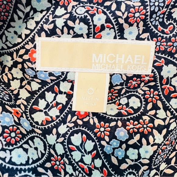 MICHAEL Michael Kors Long Sleeve Paisley Print Maxi Dress. Size 0. - Picture 11 of 16